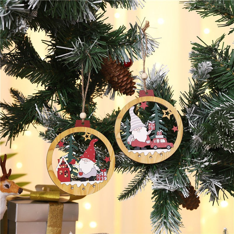 Wooden Forest Gnome Christmas Tree Ornament from Mish Mash Market