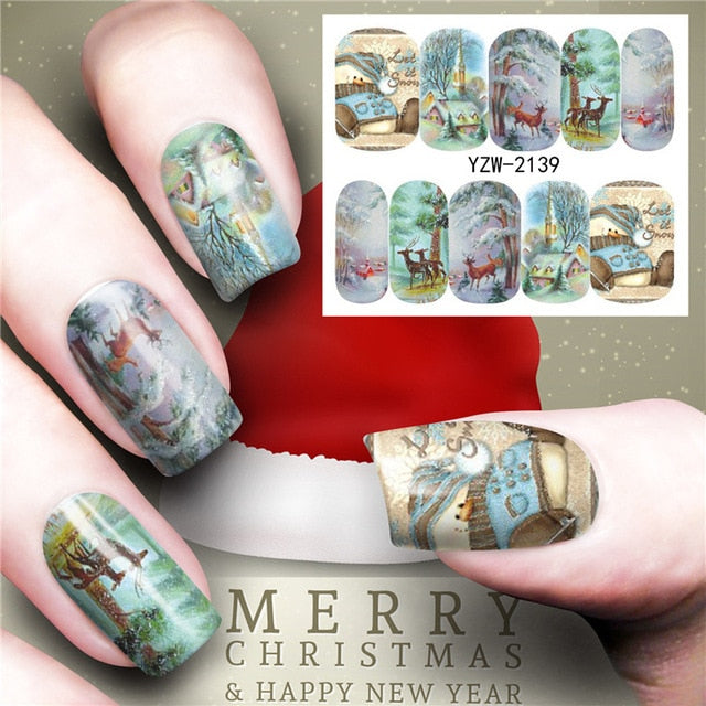 Christmas Water Transfer Nail Decals from Mish Mash Market