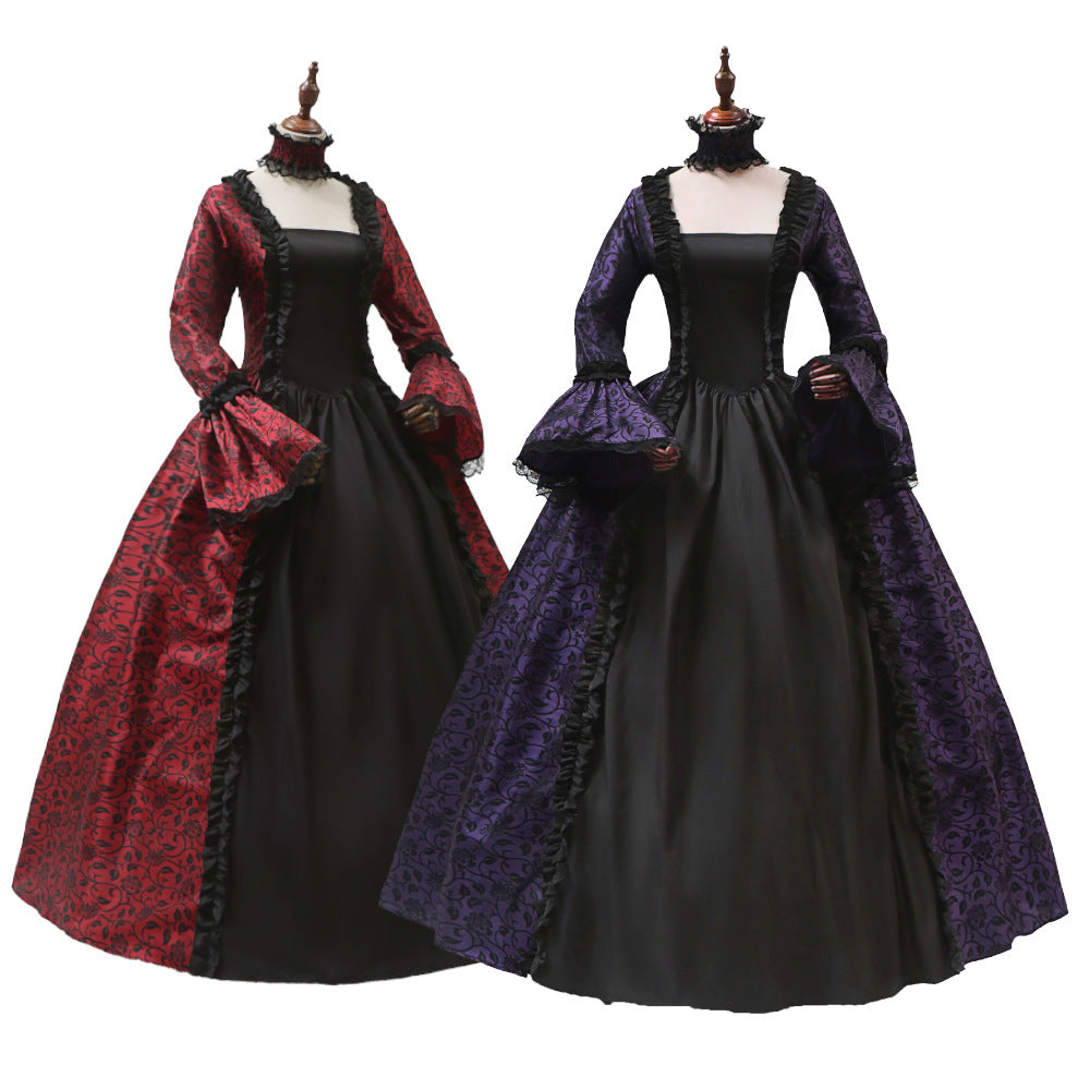 Retro Victorian Gothic Halloween Ball Gown Costume from Mish Mash Market