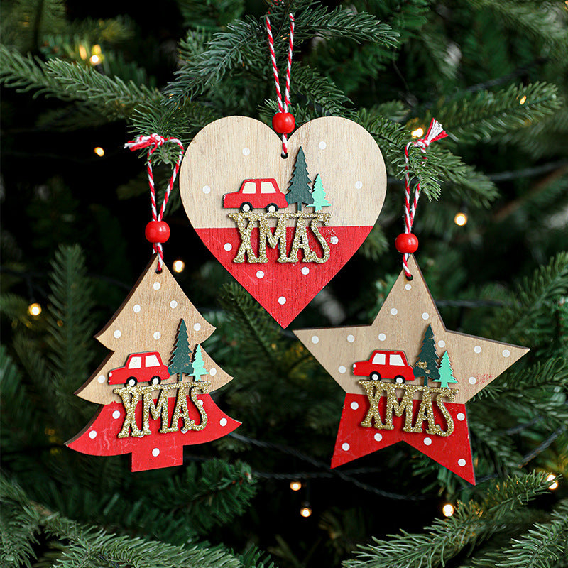 Rustic Wooden Christmas Ornaments