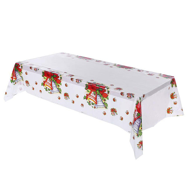 Disposable Christmas Rectangular Table Cover from Mish Mash Market