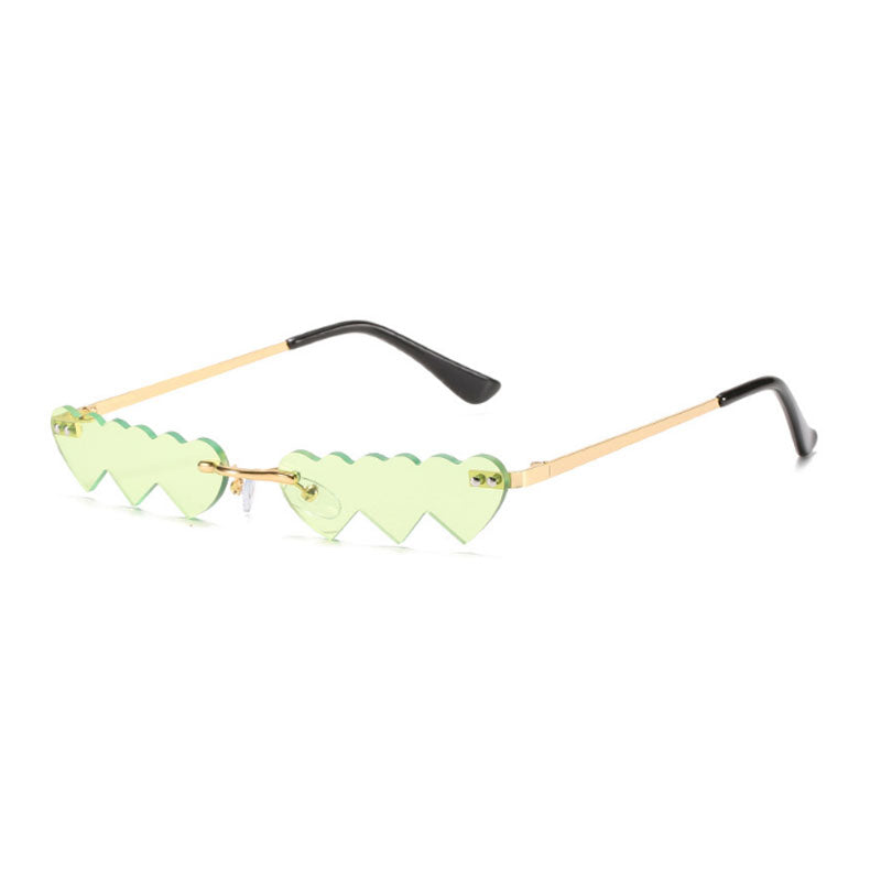 Retro Heart-Shaped Sunglasses - Trendy Festival & Party Eyewear from Mish Mash Market