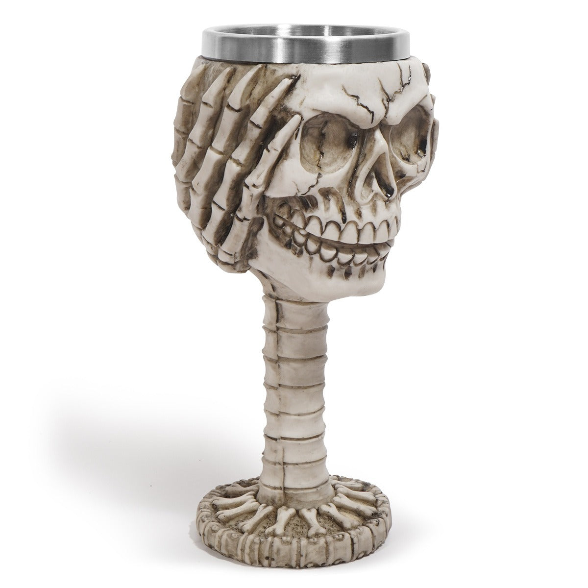Gothic Skeleton Skull Wine Chalice from Mish Mash Market