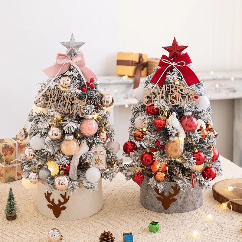 DIY Desktop Mini Christmas Tree with LED Lights