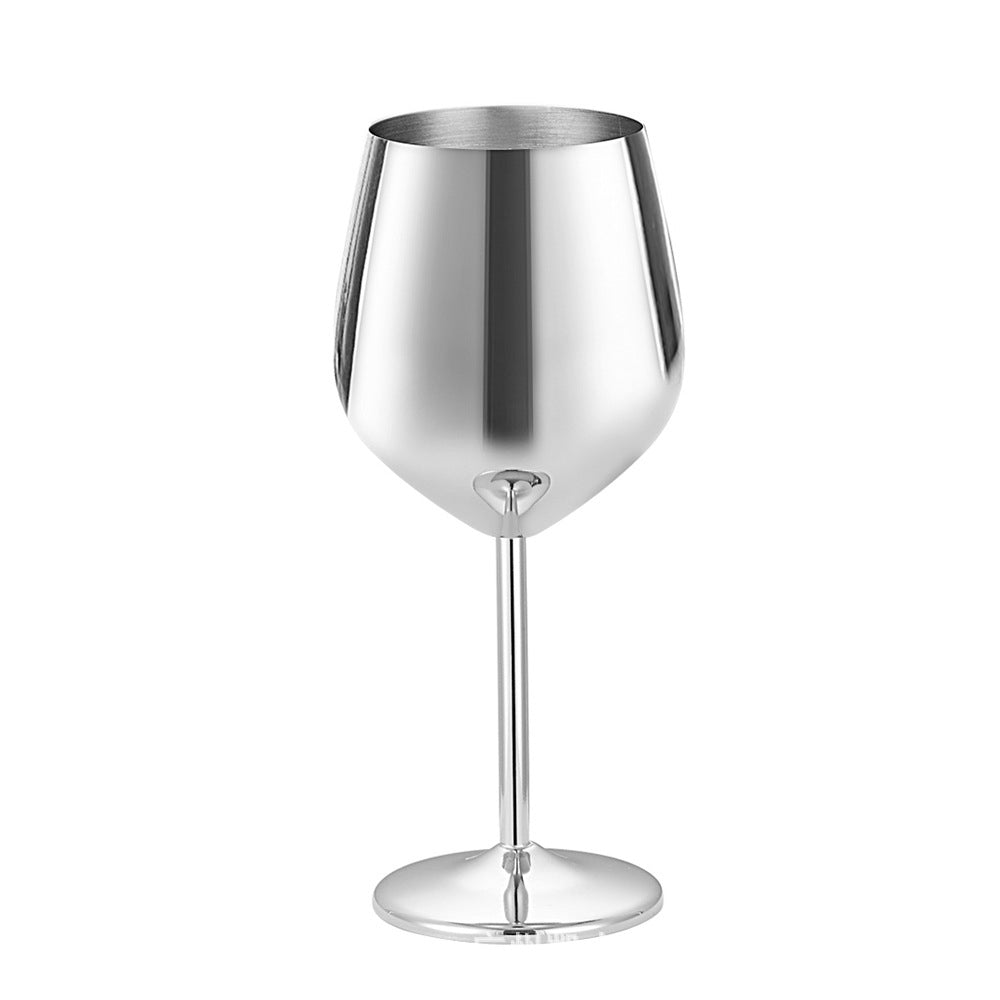 Unbreakable 17oz Stainless Steel Wine Glass – Premium Shatterproof Metal Goblet