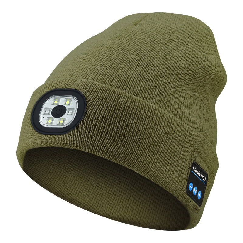 Warm LED Beanie with Bluetooth 5.4 Stereo & Hands-Free Calling from Mish Mash Market
