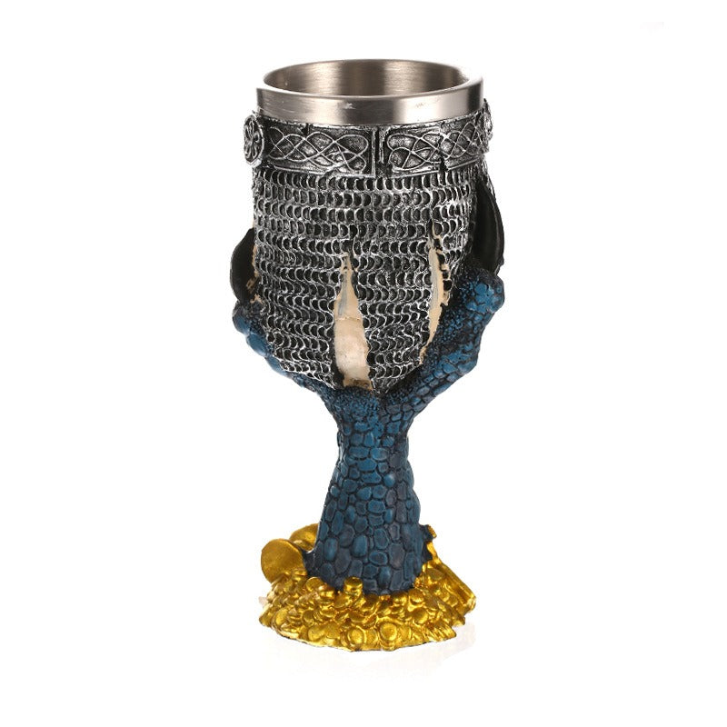 Blue Claw Skull Resin Goblet from Mish Mash Market