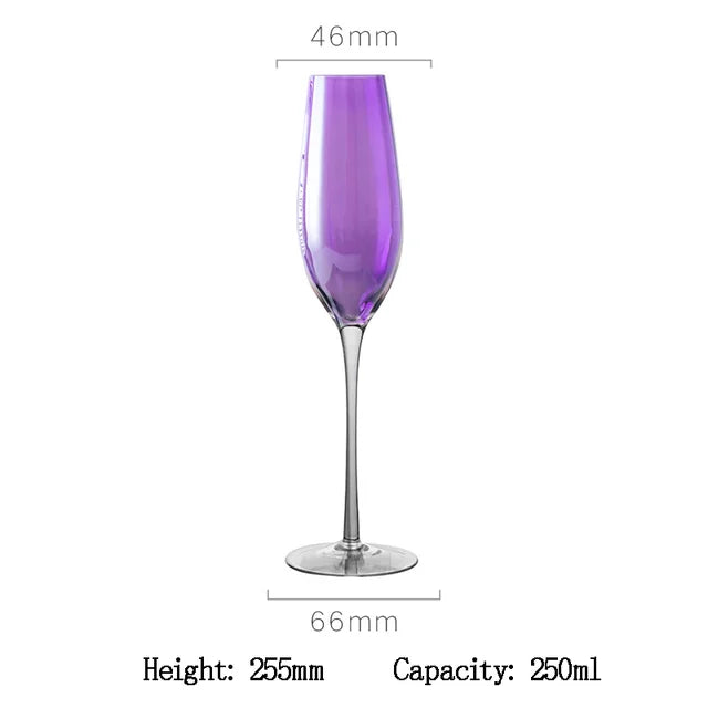 Nordic Amethyst Crystal Goblets - Luxury Stemware Set from Mish Mash Market