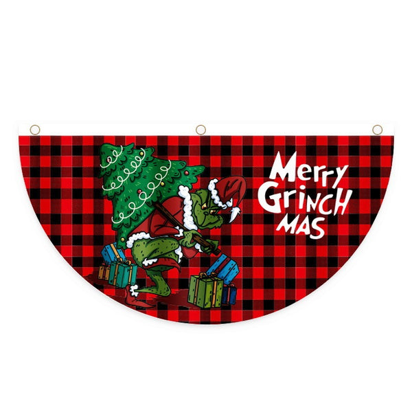 Christmas Decorative Pleated Bunting Flag