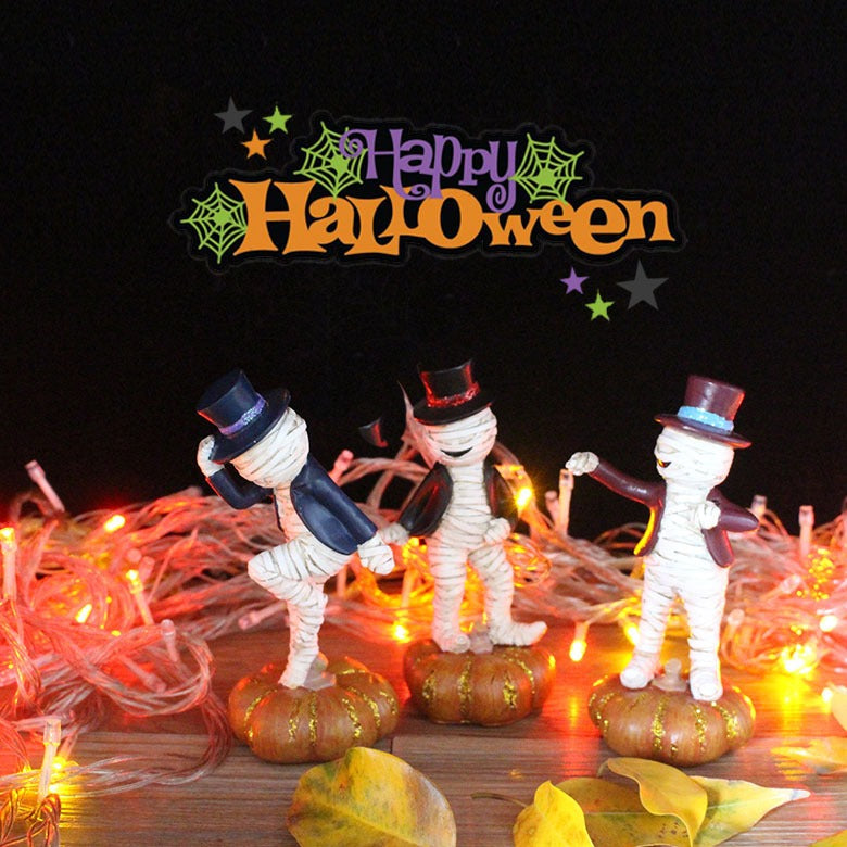 Halloween Resin Mummy Doll Statues