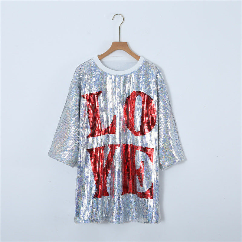 Sequin Love Jersey Top from Mish Mash Market
