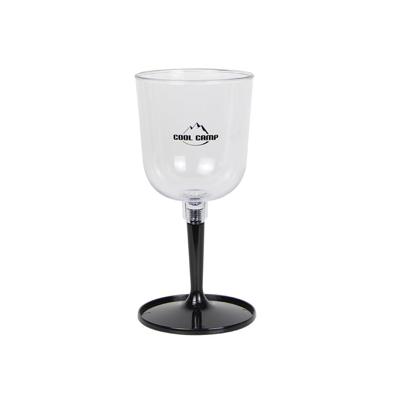 Outdoor Detachable Plastic Wine Glass
