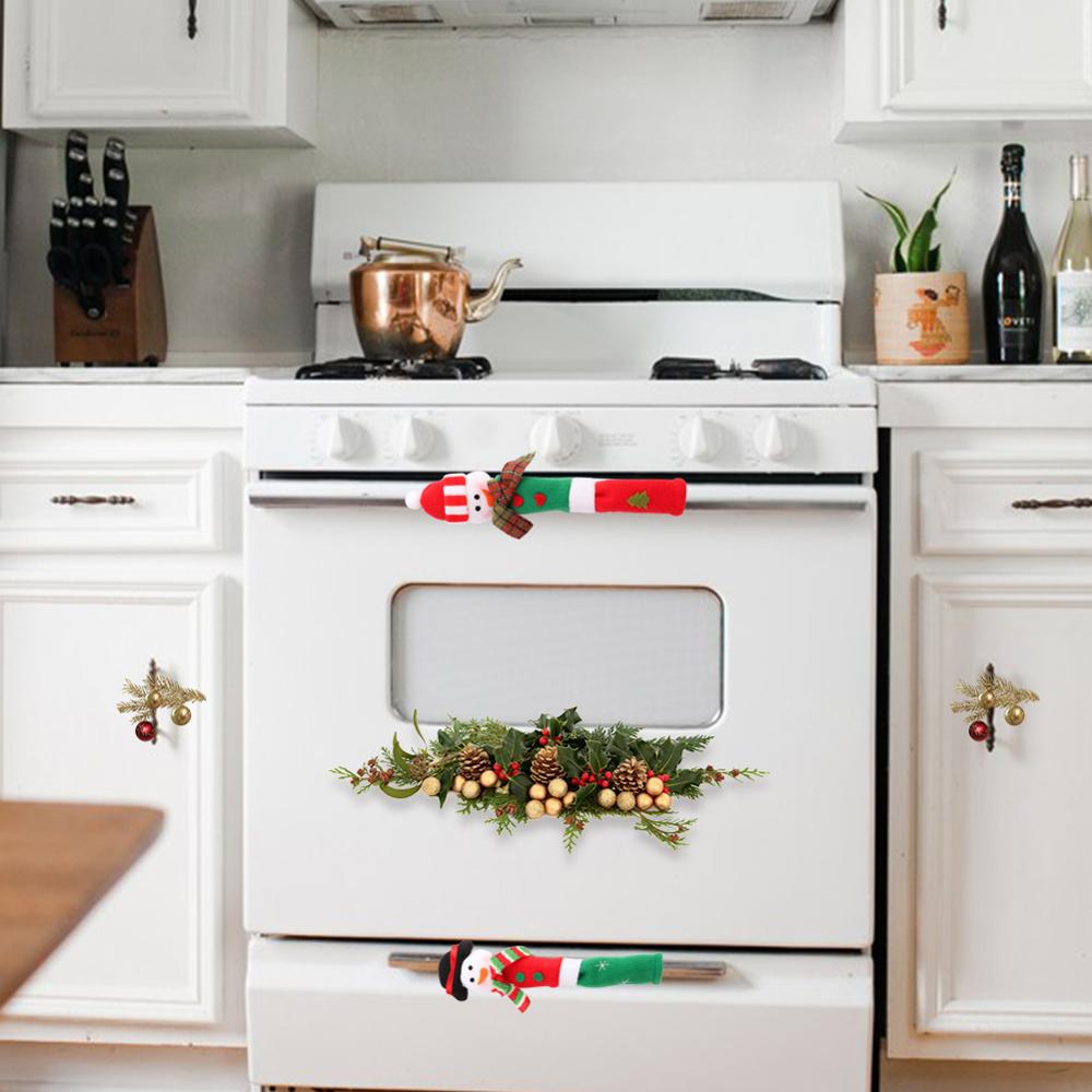 OurWarm 3-Piece Snowman Christmas Appliance Handle Covers from Mish Mash Market