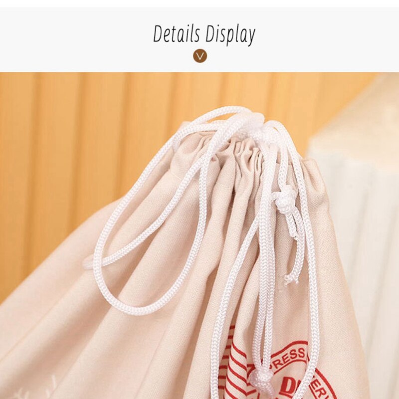 Christmas Canvas Drawstring Gift Bag