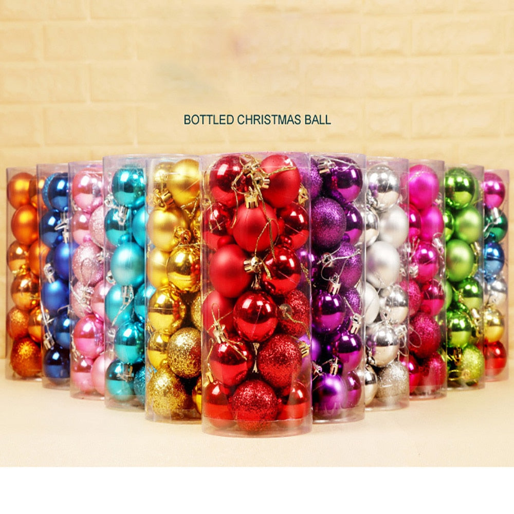 24pcs/lot 30mm / 1.2in Christmas Tree Ball Ornaments