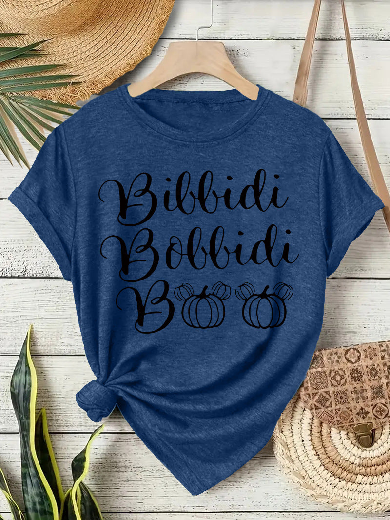 Bibbidi Bobbidi Boo Halloween Printed Loose T-Shirt from Mish Mash Market