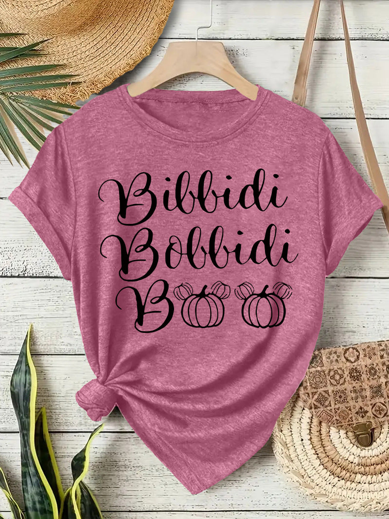 Bibbidi Bobbidi Boo Halloween Printed Loose T-Shirt from Mish Mash Market