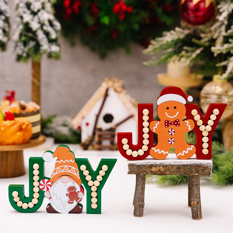 Christmas Wooden JOY Tabletop Decor