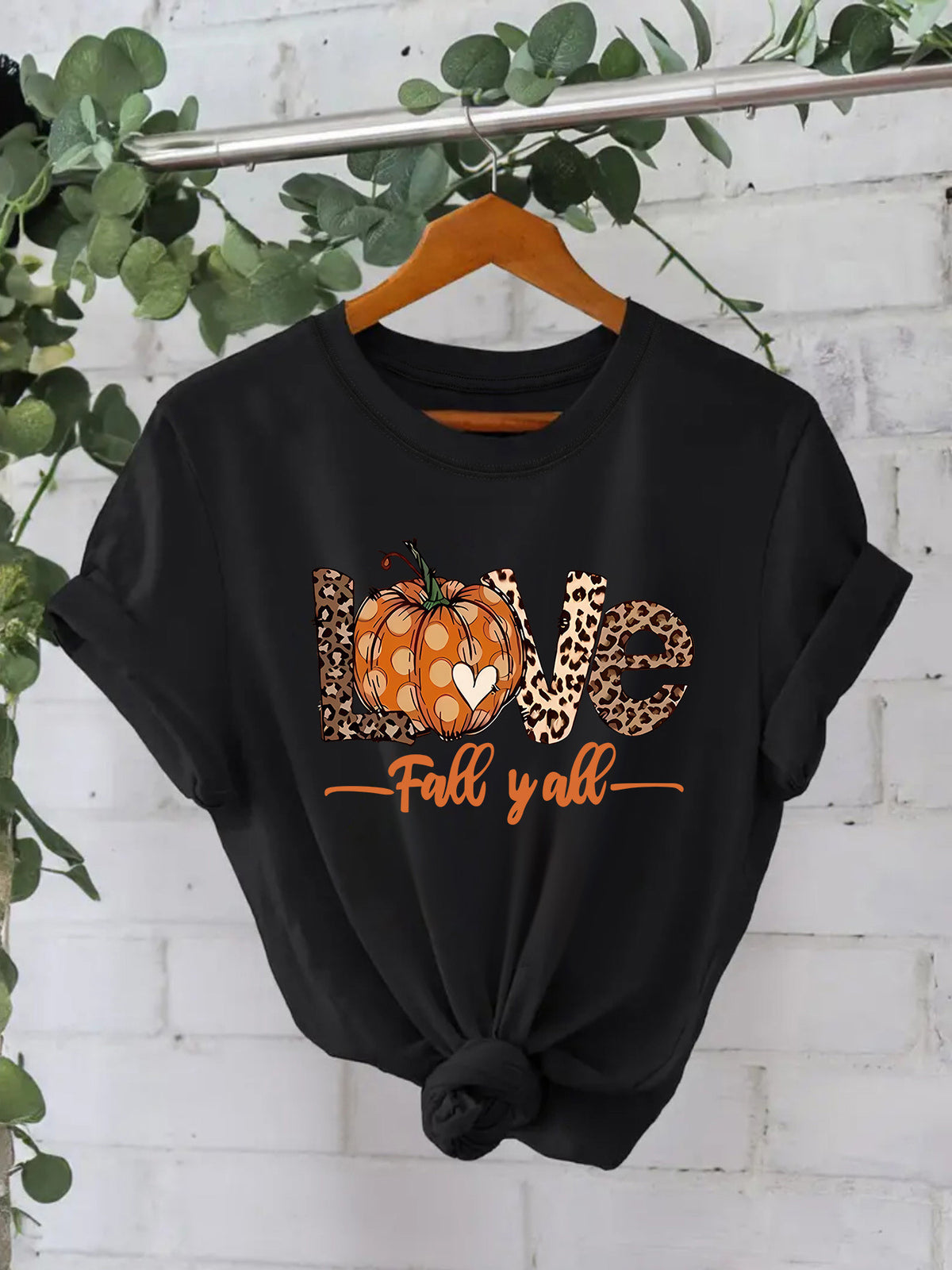 LOVE Pumpkin Fall Y'all Short Sleeve T-Shirt from Mish Mash Market