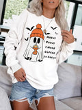 Halloween Ghost Hocus Pocus I Need Coffee to Focus Sweatshirt from Mish Mash Market