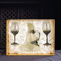 Luxury Enamel Crystal Wine Glass & Decanter Set – Lead-Free Hand-Painted Gift Set from Mish Mash Market
