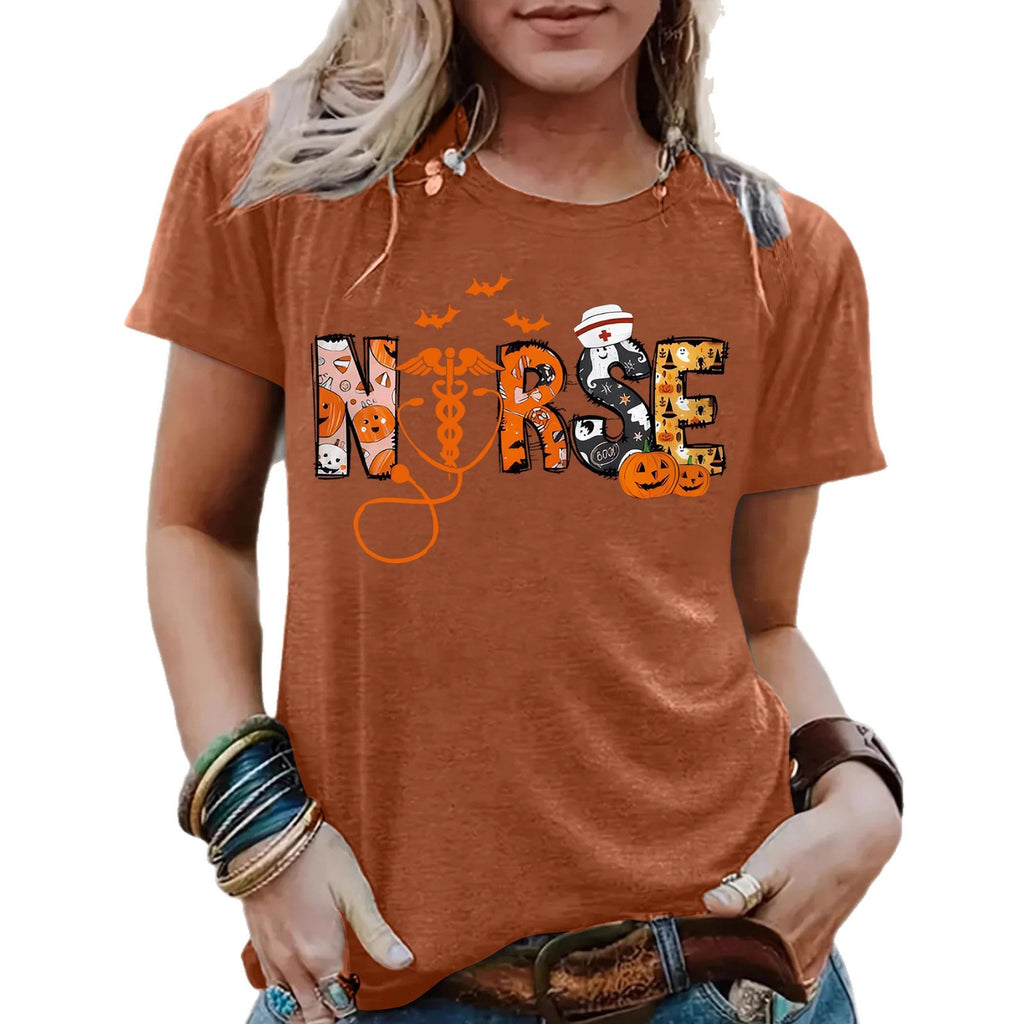 Spooktacular Halloween Nurse Graphic T-Shirt from Mish Mash Market