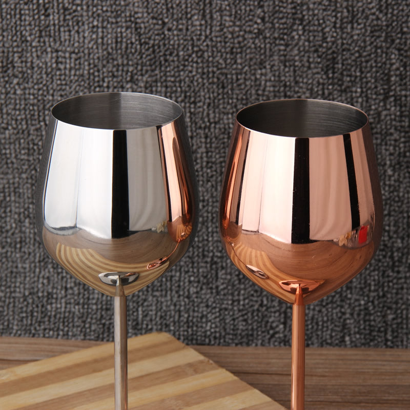 Premium 17oz Stainless Steel Wine Goblet - Shatterproof Matte Finish from Mish Mash Market