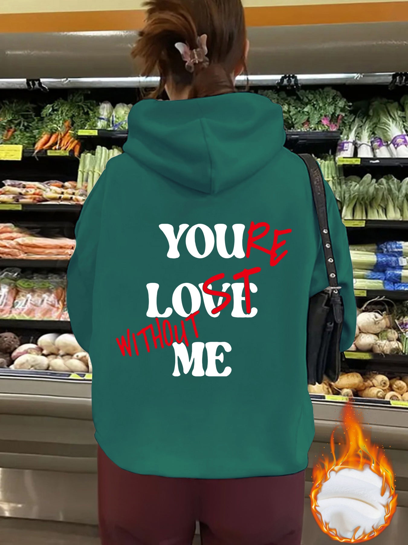 You’re Love Without Me Graphic Hoodie - Unisex Fleece Hooded Sweatshirt from Mish Mash Market