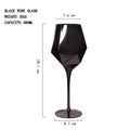 Black & Gold Crystal Red Wine Goblets - Luxury Stemware from Mish Mash Market