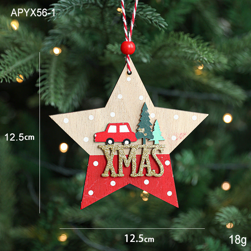 Rustic Wooden Christmas Ornaments