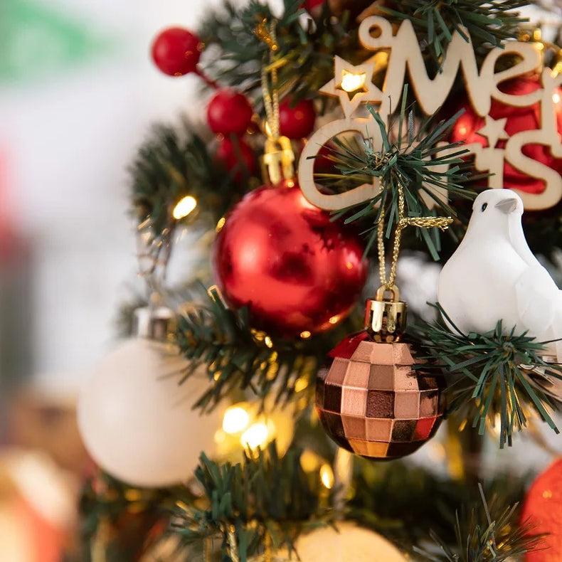 DIY Desktop Mini Christmas Tree with LED Lights