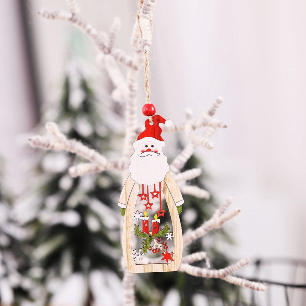 Wooden Bottle Shaped Christmas Ornament from Mish Mash Market