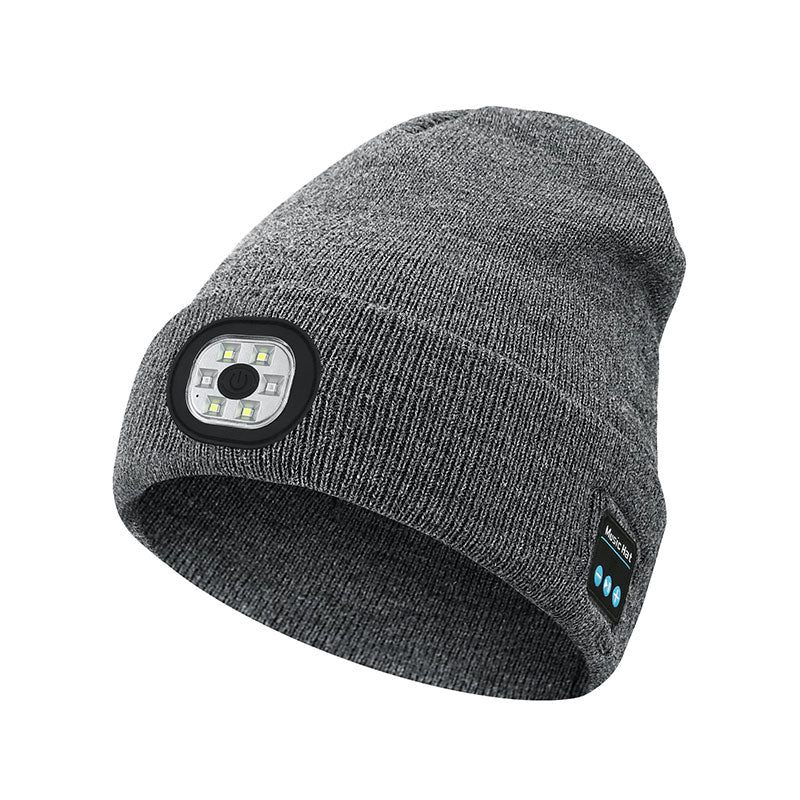 Warm LED Beanie with Bluetooth 5.4 Stereo & Hands-Free Calling from Mish Mash Market
