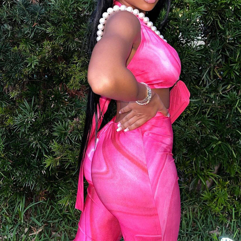 Tie Dye Sports Fitness Two Piece Set