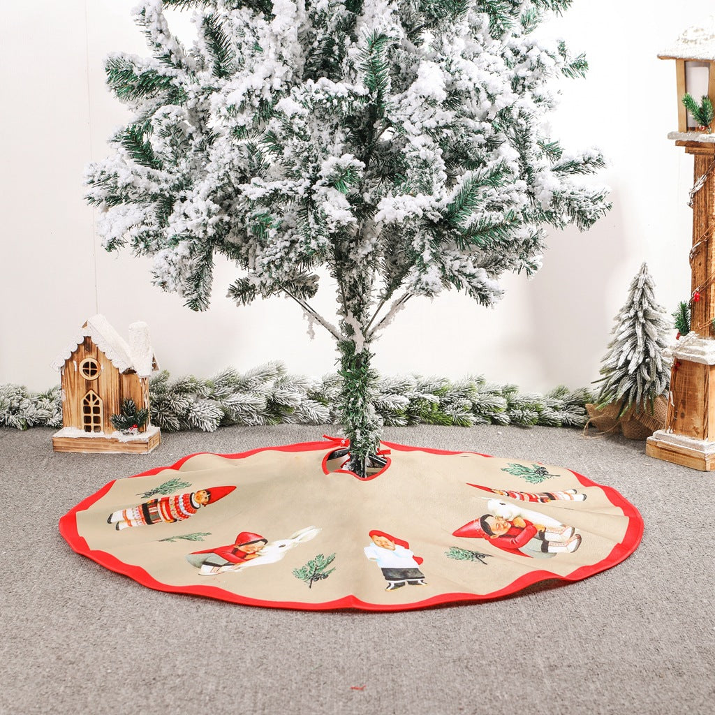 Cozy Velvet Vintage Christmas Tree Skirt