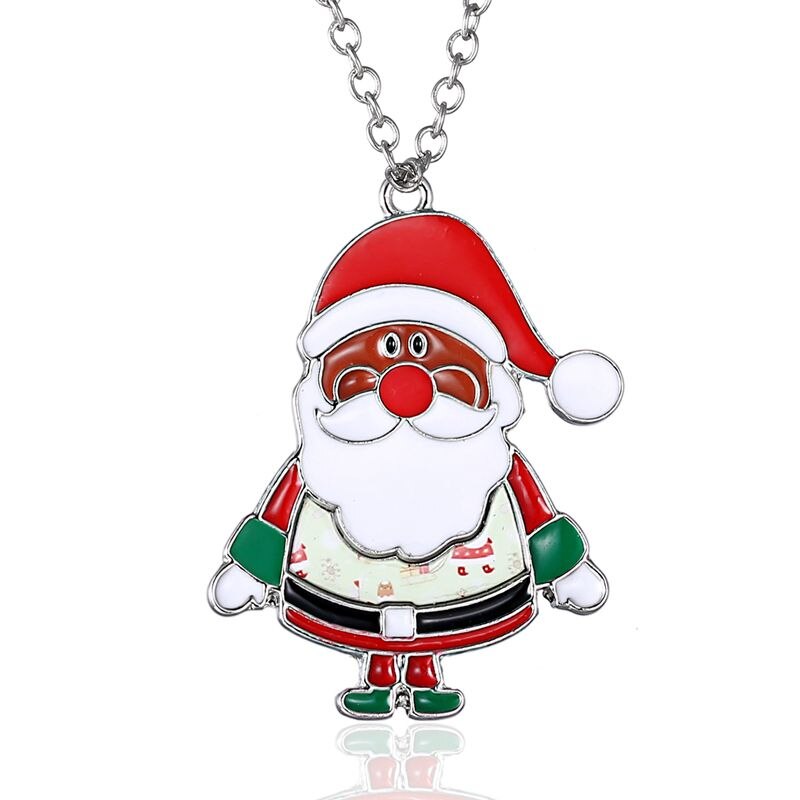 Christmas Necklace Enamel Jewelry