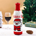 Festive Holiday Knitted Wine Bottle Cover from Mish Mash Market