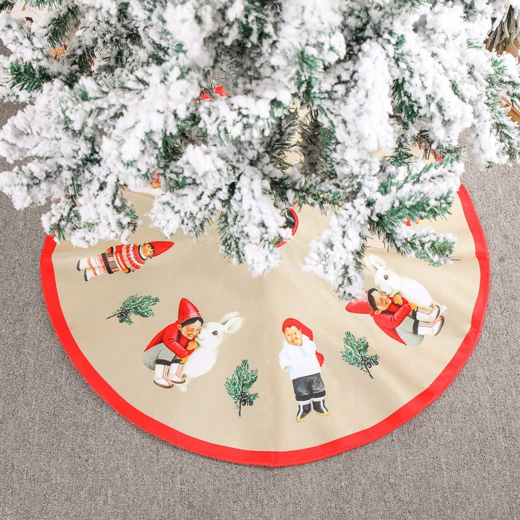 Cozy Velvet Vintage Christmas Tree Skirt