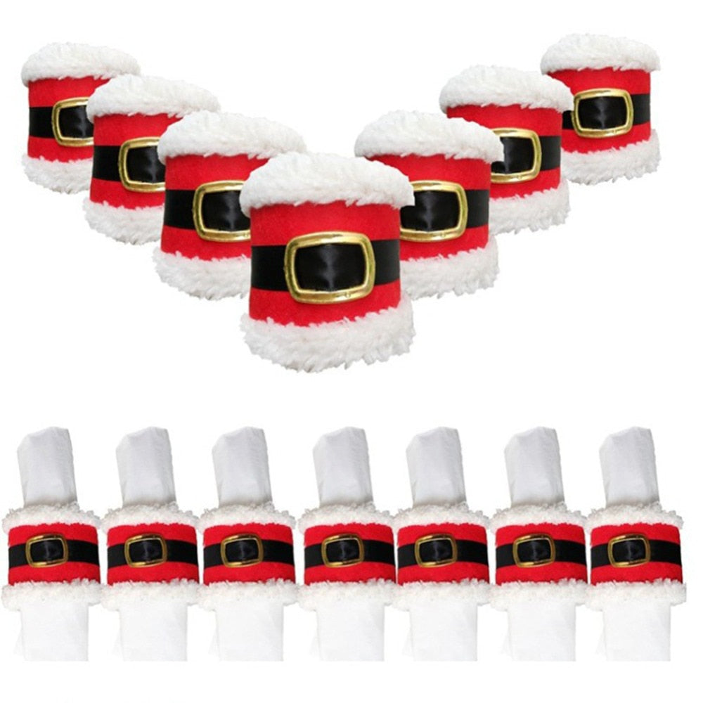Santa Claus Belt Napkin Rings