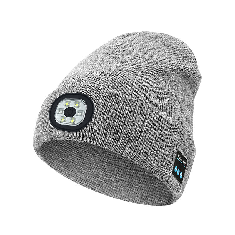 Warm LED Beanie with Bluetooth 5.4 Stereo & Hands-Free Calling from Mish Mash Market