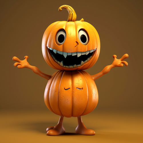 Cute Resin Tabletop Pumpkin Figurine from Mish Mash Market