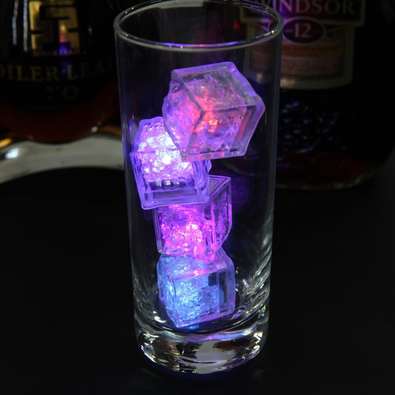 Water-Activated LED Glowing Ice Cubes (12-Pack) — Multicolor Party Lights from Mish Mash Market