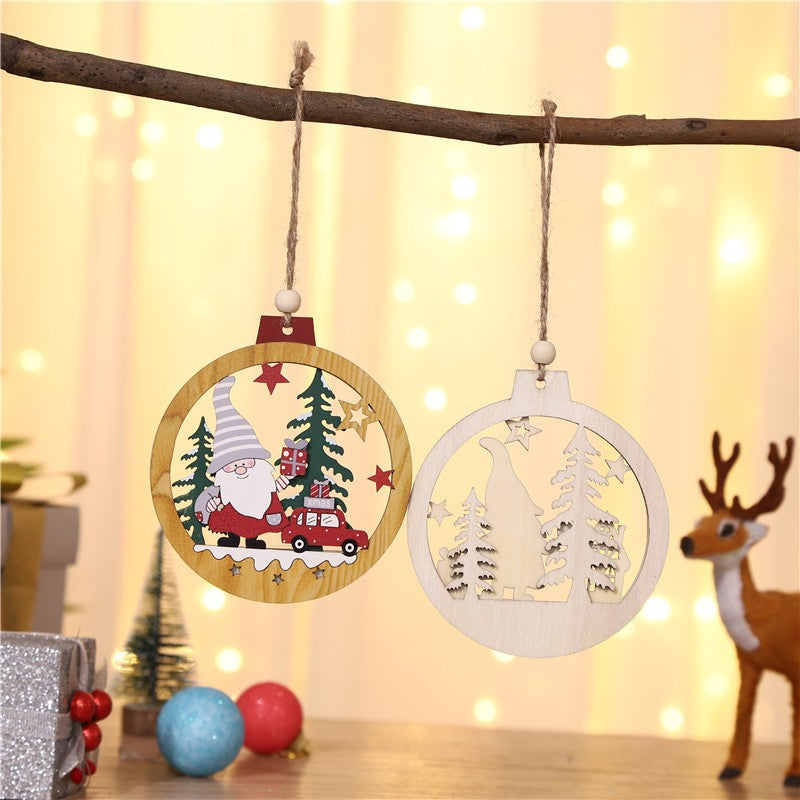 Wooden Forest Gnome Christmas Tree Ornament from Mish Mash Market