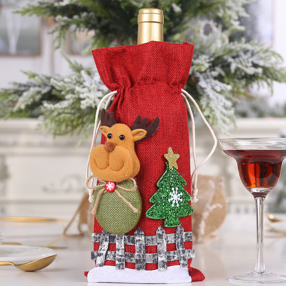 Christmas Wine Bottle Cover from Mish Mash Market