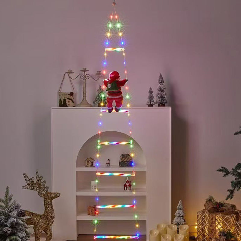 LED Climbing Santa on Ladder Decoration from Mish Mash Market