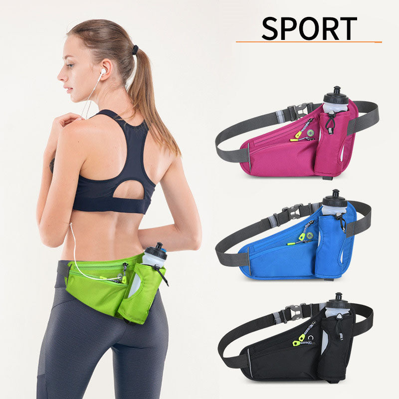 Waterproof Running Belt with Water Bottle Holder - Slim Fitness Waist Pack from Mish Mash Market