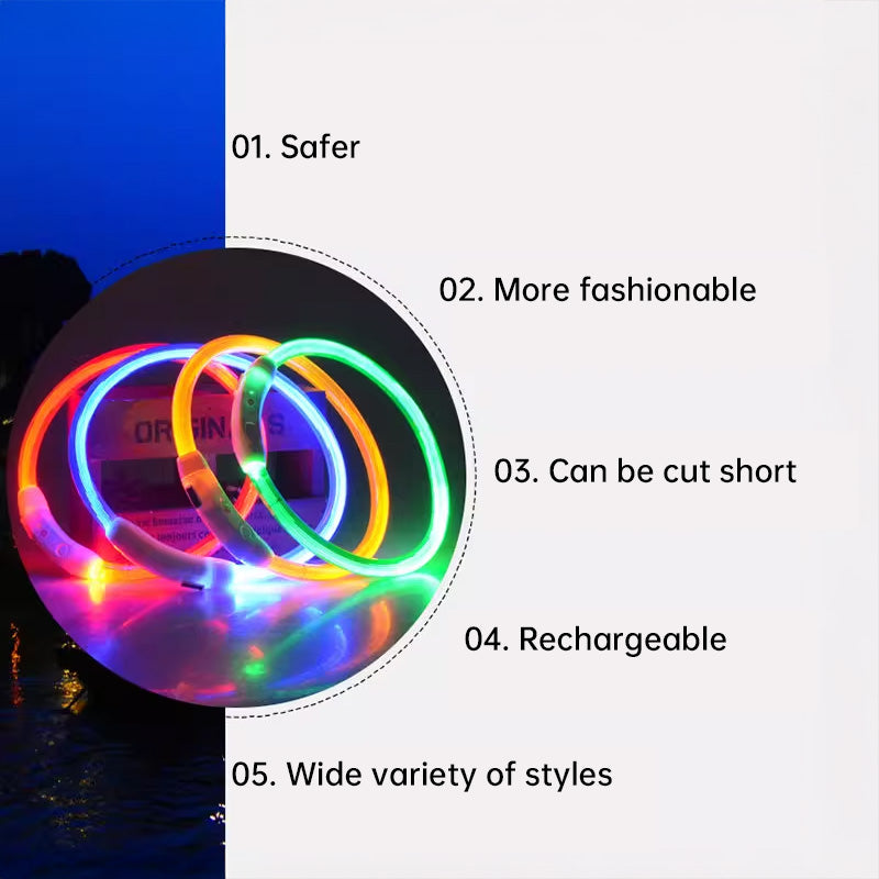 LED Fiber Optic Dog Collar from Mish Mash Market