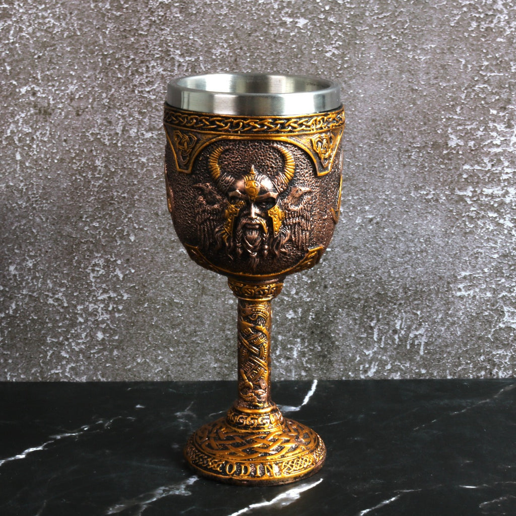 Norse Viking Goddess Valkyrie Wine Goblet from Mish Mash Market