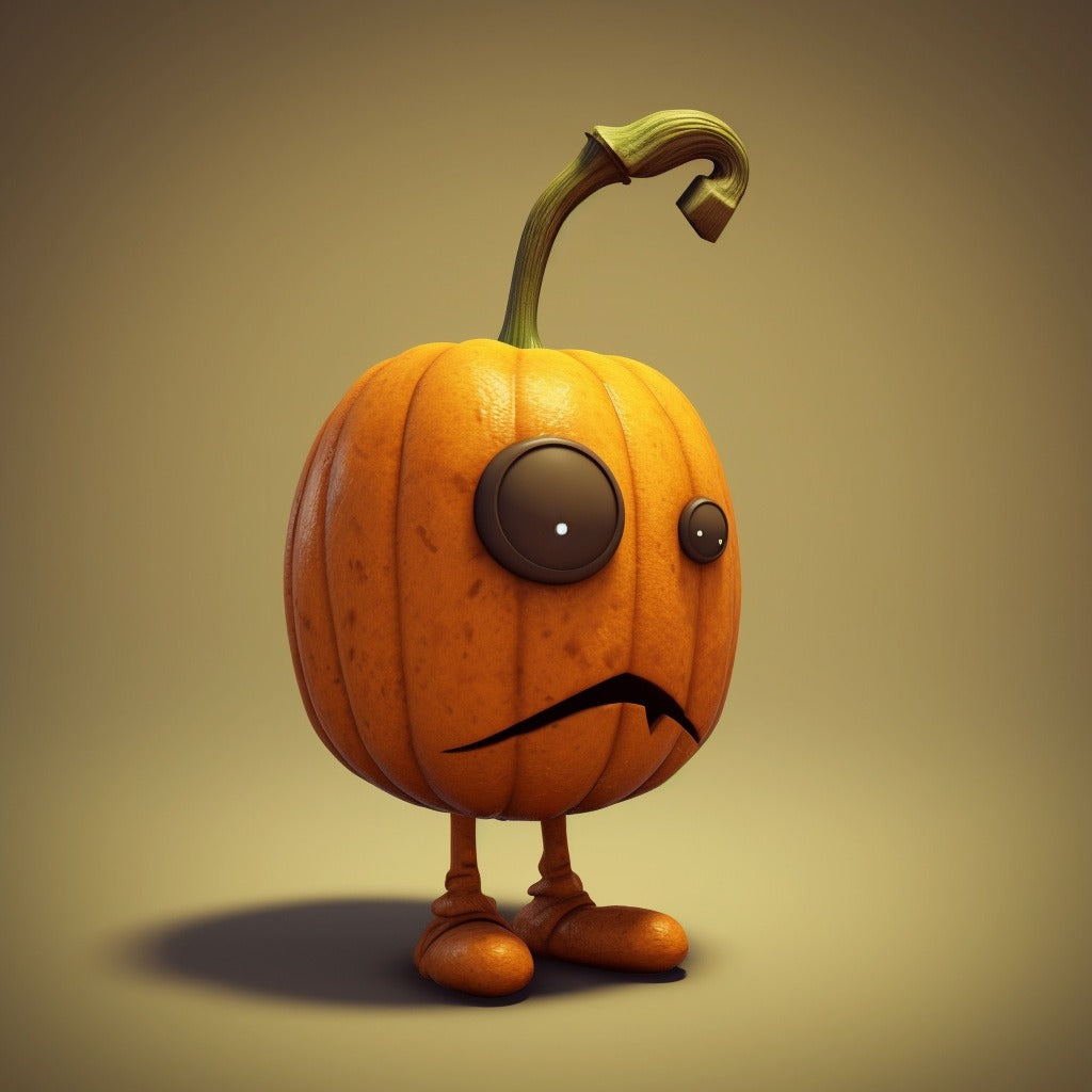 Cute Resin Tabletop Pumpkin Figurine from Mish Mash Market
