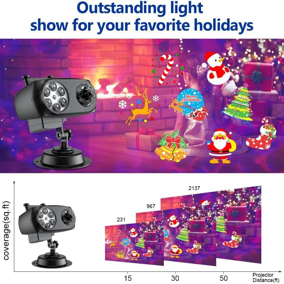 LED Holiday Outdoor Waterproof Projection Lawn Lights from Mish Mash Market